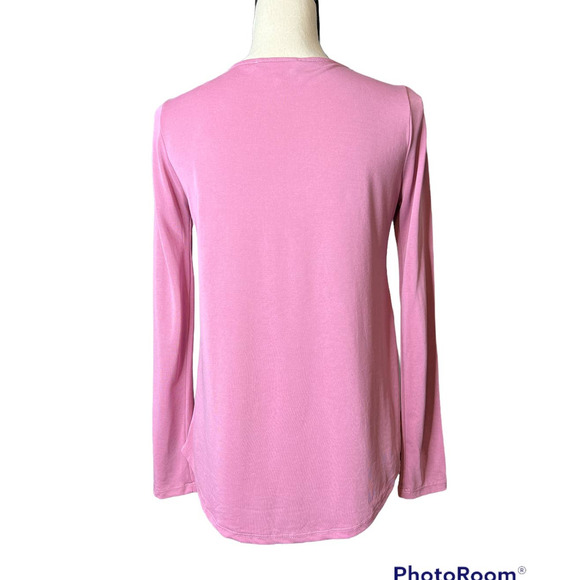 Pink Republic Purple Blouse with Grommet Detail at Shoulders Size Small - Picture 3 of 6
